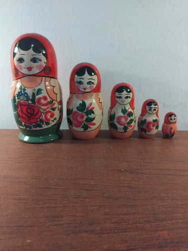 Vintage russian dolls - russian, x5