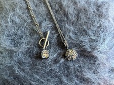 Two Diamonique Necklaces QVC