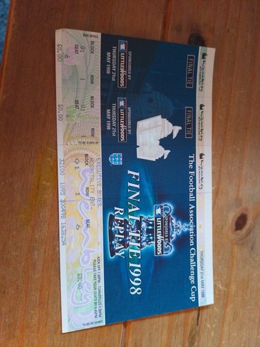 Rare ticket cup - fa, 1998