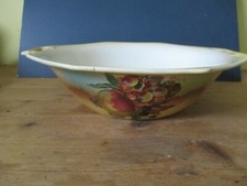 Vintage Painted NHP Pottery Fruit Bowl