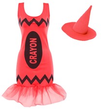 LADIES RED CRAYON DRESSES BOOK