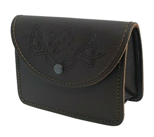 Brown kilt belt pouch with - belt,