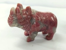 Rhino Hand Carved Gemstone