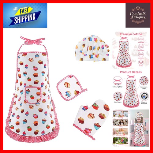Kids chef apron hat - chef, gloves