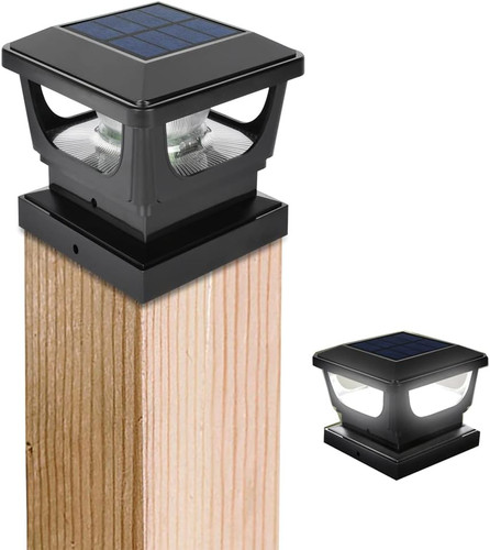 Solar post lights for - lights, 3x3