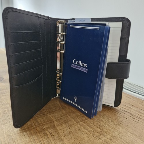 Collins black leather personal - black,