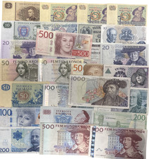 Swedish krona bank notes - notes,