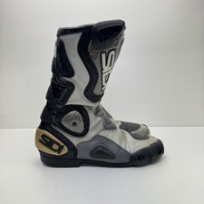 SIDI Brevettato Vertebra Motorcycle Biker Riding Black Boots Mens UK 10 EU 44