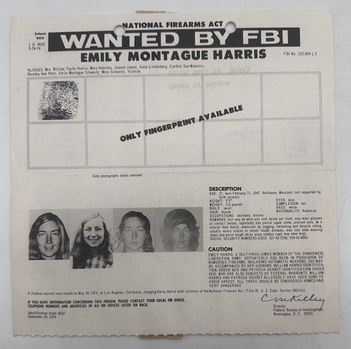 1974 fbi wanted poster emily - fbi,