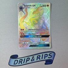 Salazzle GX 151/147 Burning Shadows Rainbow Secret Rare Pokemon Card Near Mint