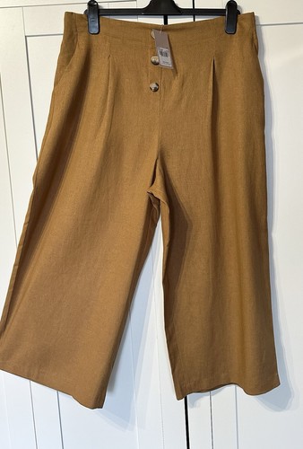 Tan linen wide - tan, crop