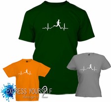Runner Heartbeat- T Shirt, Running, Fitness, Health, Exercise, Heartbeat, Jog