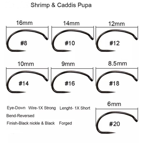 Barbless black nickel - black,