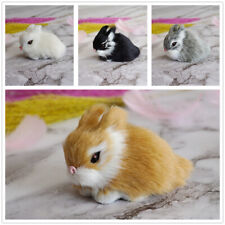 Easter Bunny Simulation Furry Squatting Rabbit Gift Home Decoration Toys Decor