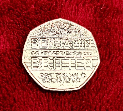 50p benjamin britten - 50p,