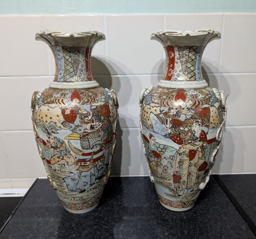 Pair large meiji period - pair,
