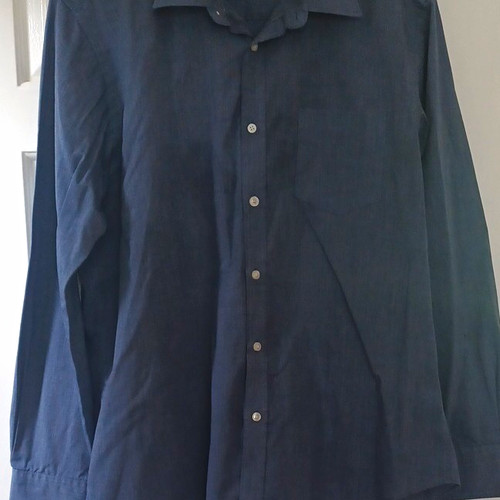 Men blue dress shirt - blue,
