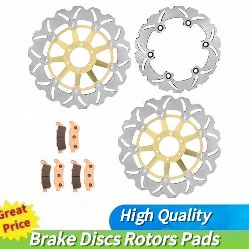 Front rear brake discs pads - rear,