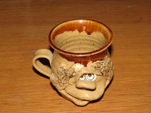 Vintage ugly mug pottery - ugly,