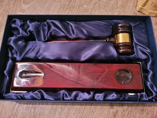 Gavel set genuine rosewood - gavel, set,