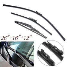 3Pcs For Vauxhall Corsa D 2006-2014 Front and Rear Wiper Blade Set Left & Right