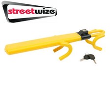 Streetwize Steering Wheel Lock Double Hook Twin Bar Lock Anti Theft Protection