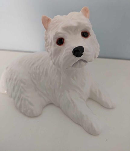 Beswick white highland terrier - white,