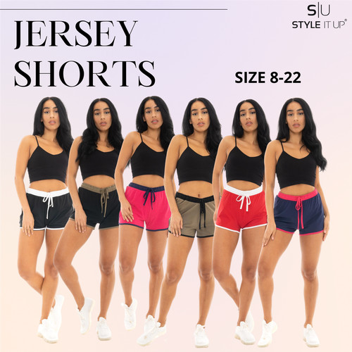 Womens ladies jersey shorts - womens,