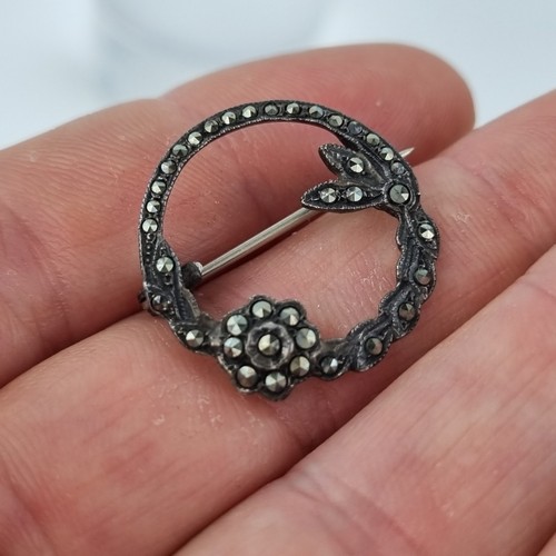 Vintage silver and - silver, marcasite