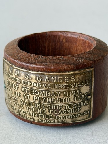 Vintage hms ganges - ganges, teak