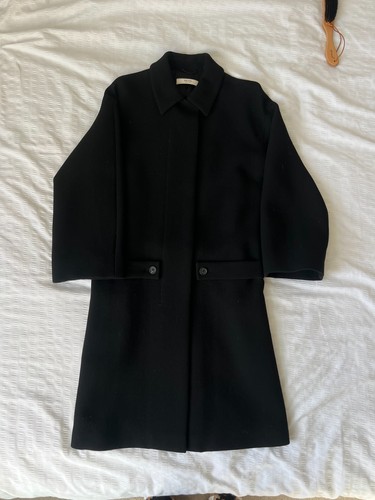 Prada black wool coat dropped - prada,