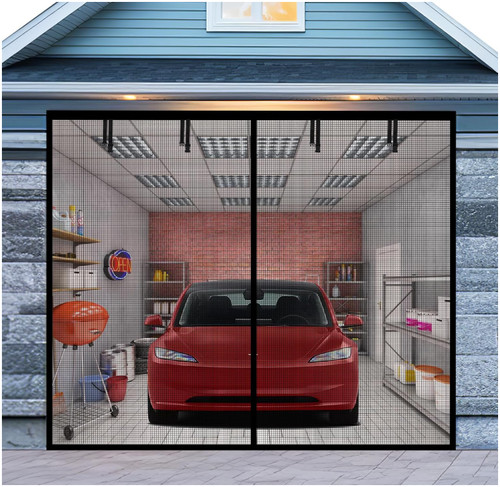 Garage door screen 8x7ft - door,