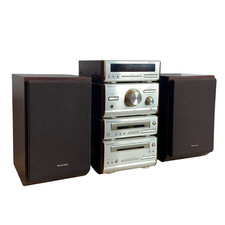 Technics ST-HD501 HI-FI Stereo Stack Speaker System CD FM Cassette - Excellent