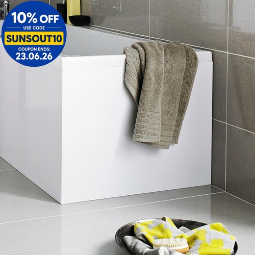 Shaped shower bath end panel - l,