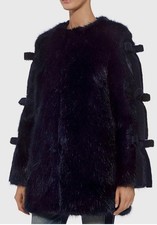 SHRIMPS Navy Blue Faux Fur