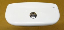 Roca cistern lid + chrome centre button 88390 white approx 405x180mm - excellent