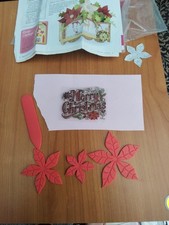 Make 3D Flowers With Poinsettia Scoring Boards Scoring Tool & Christmas Stamp