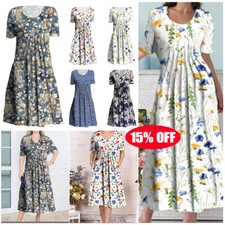 Woman Floral Crew Neck Short