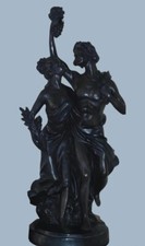 Large Bronzed Statue. Heavy: 4,3 kg.