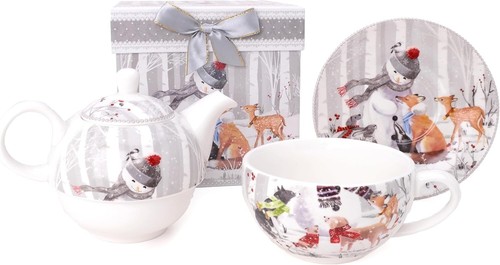 Christmas concepts tea set - christmas,