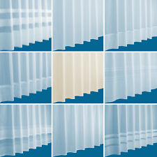 Cheap Plain Net Curtains White & Cream Sold By The Metre - Free Postage 