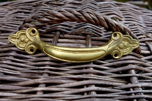 Vintage brass pull decorative