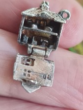 silver rare small house/ dolls house charm