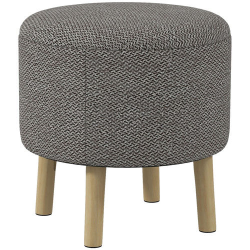 Storage ottoman round light - ottoman,