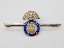 WW1-era Sterling Silver Enamel Royal 'Welch' Fusiliers Brooch Antique c1915
