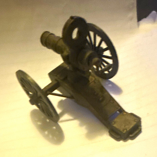 Grey metal diecast - diecast, cannon