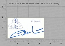 Peter lever hand signed card - hand,