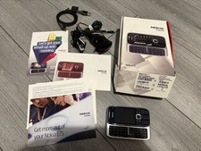 Rare Nokia E75 - Silver Black Smartphone Nokia Mobile Slide Retro with box 