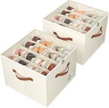 2pc Foldable Shoe Storage Box