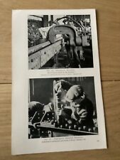 Hydraulic Riveting and Phneumatic Hammer Riveting,  1936 Engineering Print
